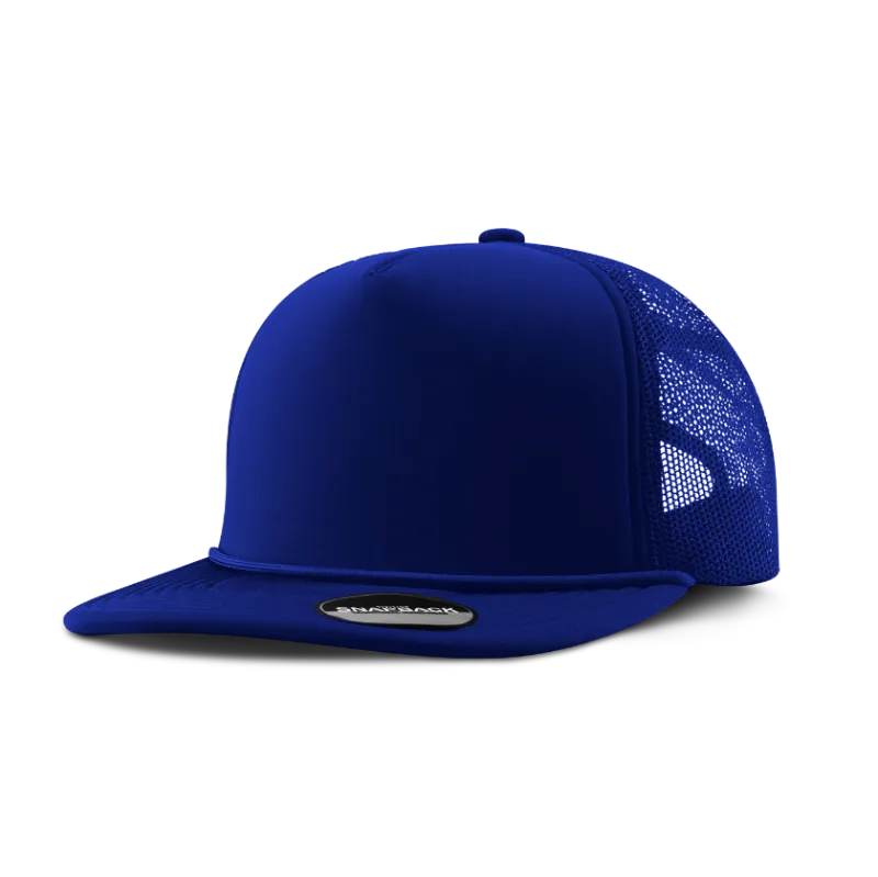 Custom Logo Traditional 5-Panel Foam Cap with Rope