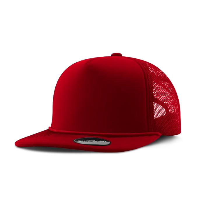 Custom Logo Traditional 5-Panel Foam Cap with Rope