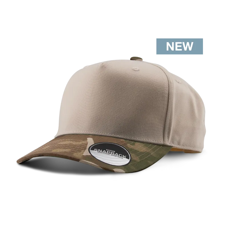 Custom Logo Traditional Division Combo 5-Panel Cap