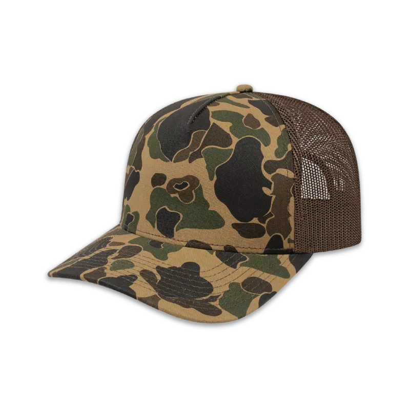 Custom Logo Traditional Duck Camo Trucker Mesh Back Cap