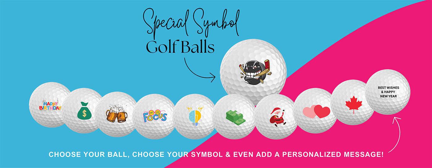 Special Symbol Custom Golf Balls Canada Customize Now Canadian Pro