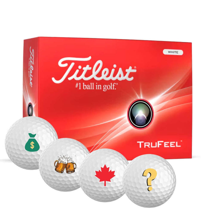 Special Symbol Custom Golf Balls - Unique Titleist TruFeel