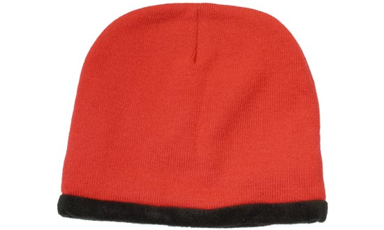Custom Logo Headwear Canada Roll Down Acrylic & Polar Fleece Beanie - Toque