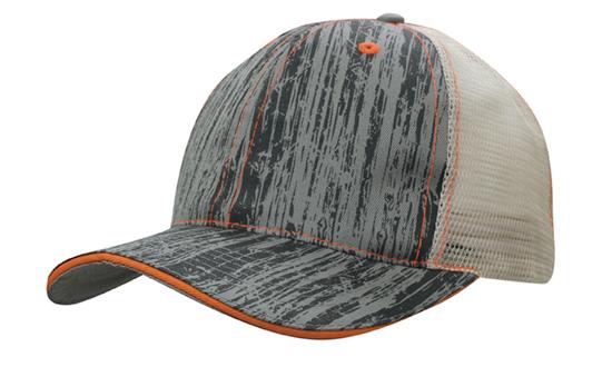 Custom Logo Headwear Canada Wood Printed With Mesh Back