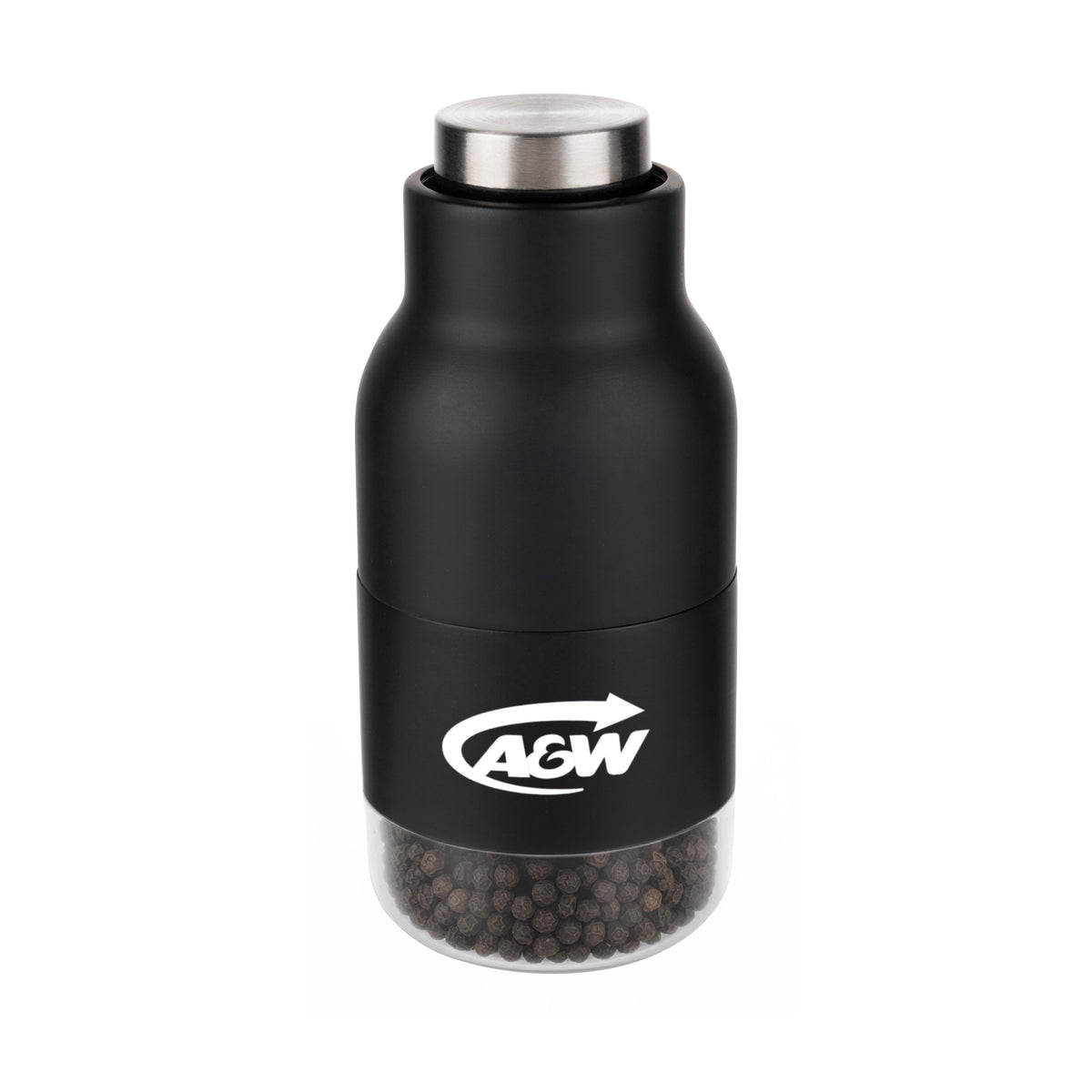 Custom Logo Gripstone Rubberized Pepper Mill
