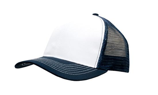 Custom Logo Headwear Canada Breathable Poly Twill With Mesh Back