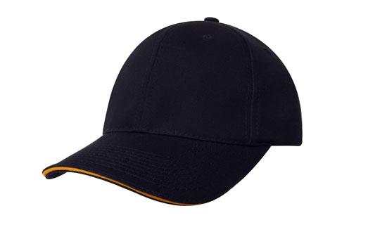 Custom Logo Headwear Canada Chino Twill with Sandwich Trim