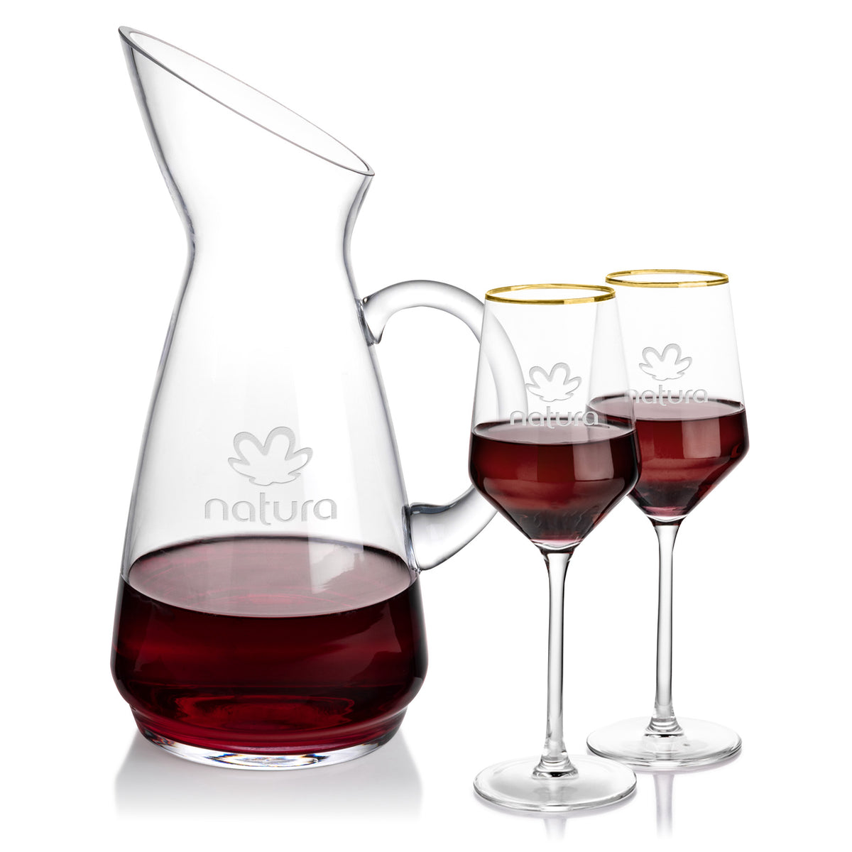 Custom Logo Taroni Carafe & Tucson Gold Wine