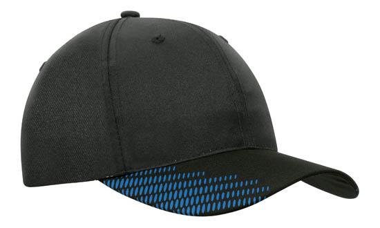 Custom Logo Headwear Canada Breathable Poly Twill with Peak Flash Print