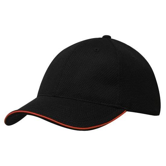 Custom Logo Headwear Canada Double Pique Mesh with Open Sandwich