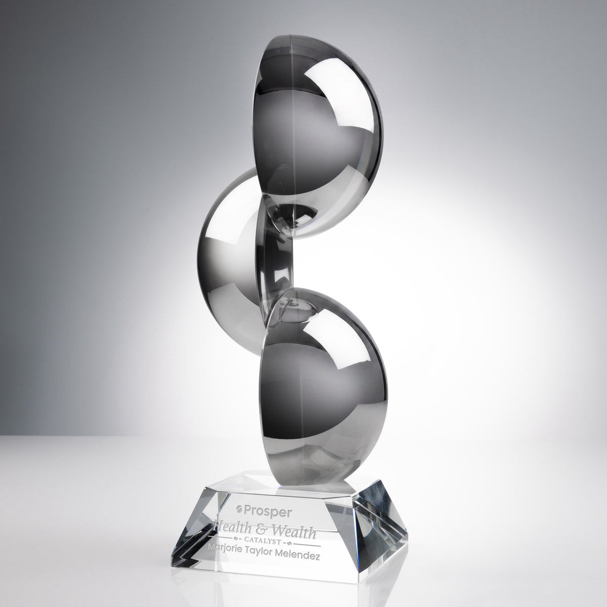 Custom Logo Gardalini Award on Clear Base