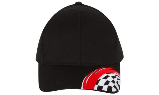 Custom Logo Headwear Canada Brushed Cotton with Swoosh & Check Embroidery