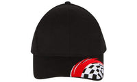 Custom Logo Headwear Canada Brushed Cotton with Swoosh & Check Embroidery