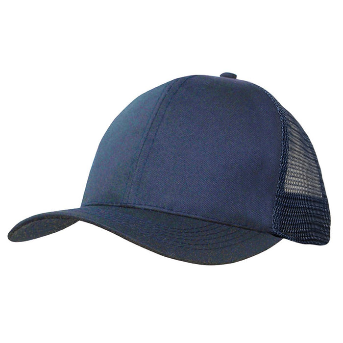 Custom Logo Headwear Canada Organic brushed Heavy Cotton/Mesh Back Cap