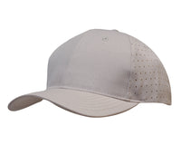 Custom Logo Headwear Canada Breathable Poly Twill with circle perforations