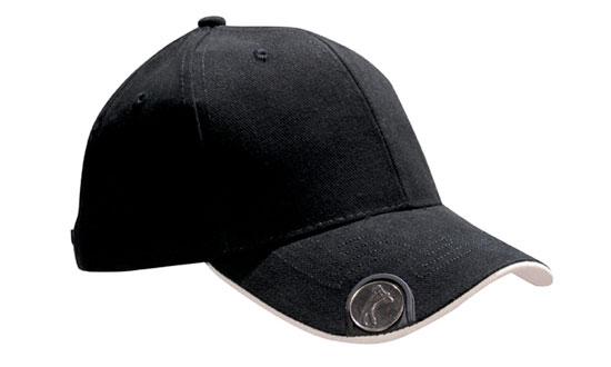 Custom Logo Headwear Canada Brushed Heavy Cotton with Magnetic Ball Marker on Peak