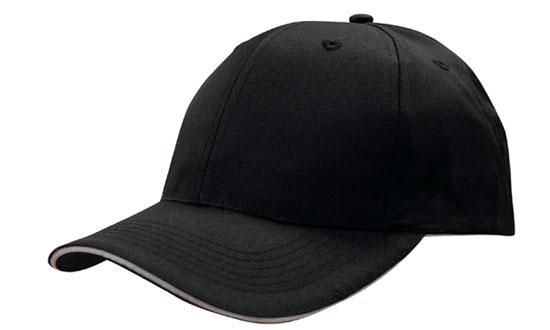 Custom Logo Headwear Canada Breathable Poly Twill with Sandwich Trim