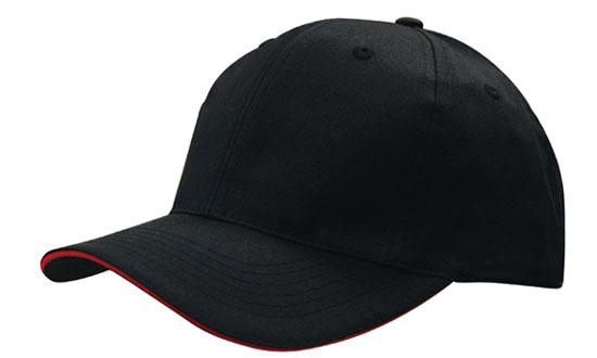 Custom Logo Headwear Canada Breathable Poly Twill with Sandwich Trim