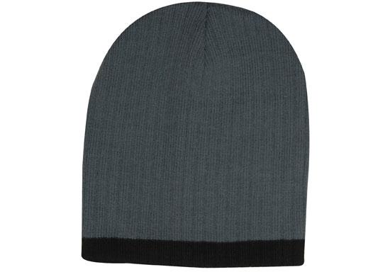 Custom Logo Headwear Canada Two Tone Cable Knit Beanie - Toque