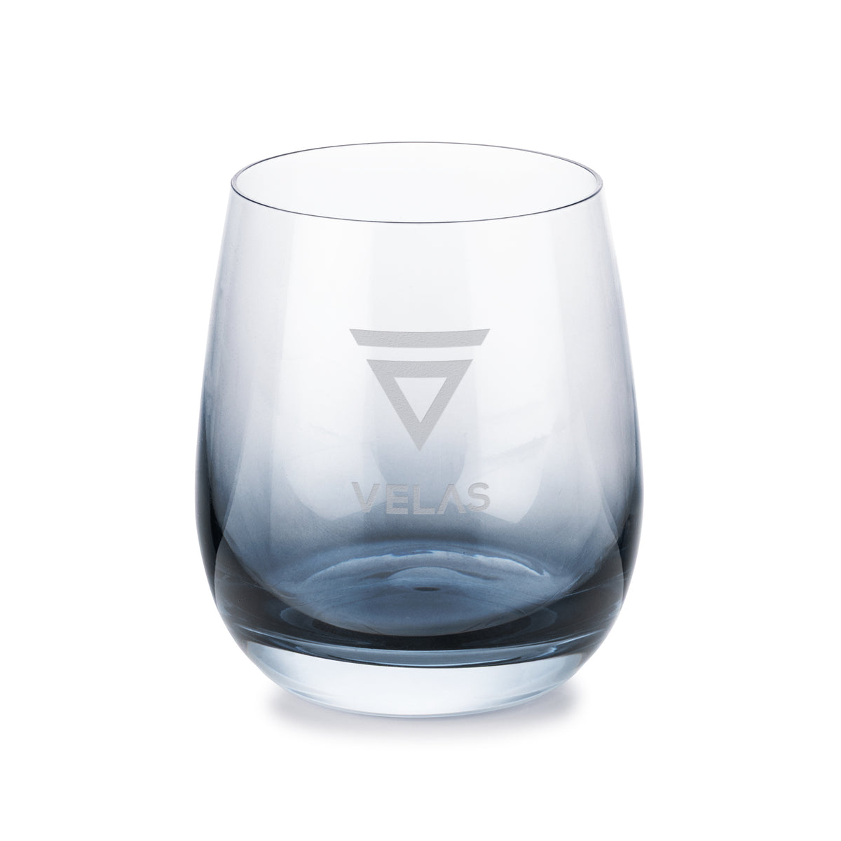 Custom Logo Soudan Stemless Wine Smoke - Deep Etch