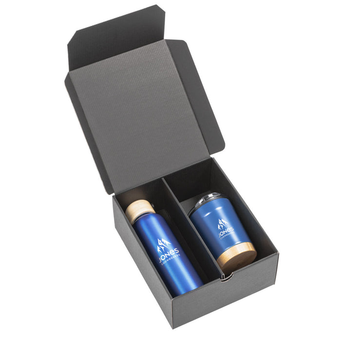 Custom Logo Bambus Bottle & Tumbler Gift Set