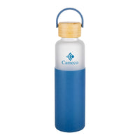 Custom Logo Pando Borosilicate Bottle & Silicon Sleeve - 20oz