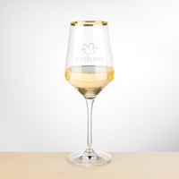 Custom Logo Tucson Gold Rim Wine - Deep Etch