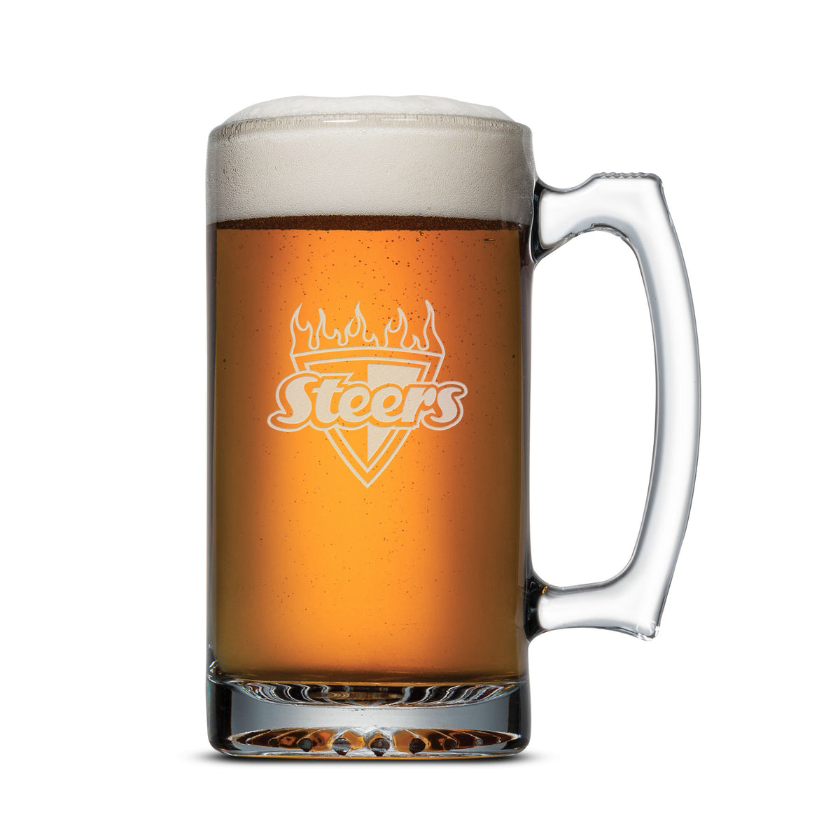 Custom Logo Columbus Beer Stein - Deep Etch