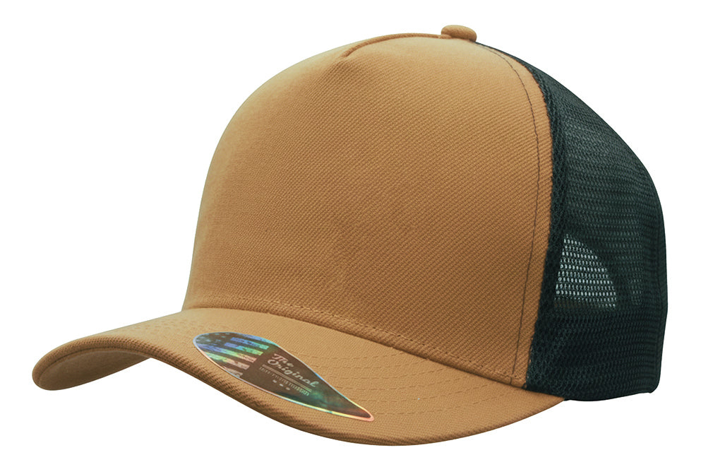Custom Logo Headwear Canada American Premium Twill/Mesh Deep Fit Trucker Cap