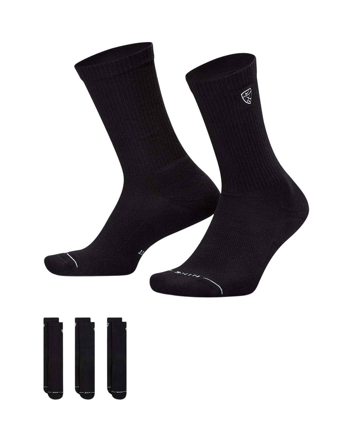 Nike Everyday Elevated Golf Crew Socks (3 Pairs) - Multi-Color (902)