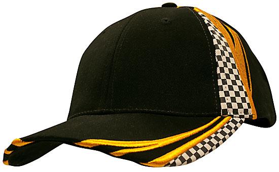 Custom Logo Headwear Canada Brushed heavy cotton with embroidery & printed checks