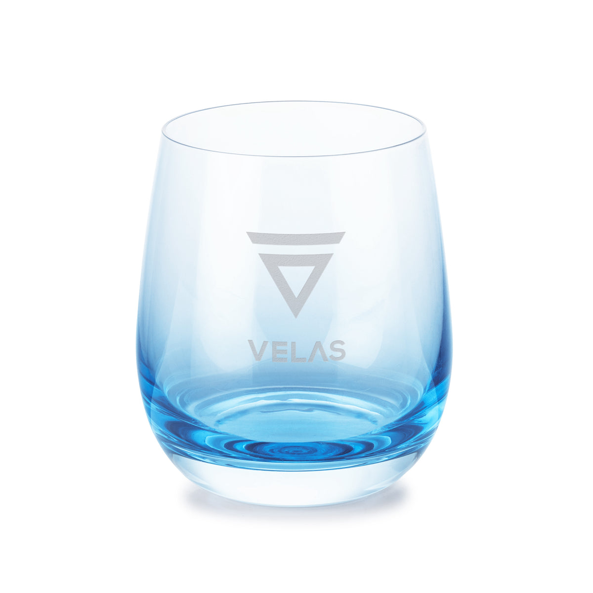 Custom Logo Soudan Stemless Wine Blue - Deep Etch