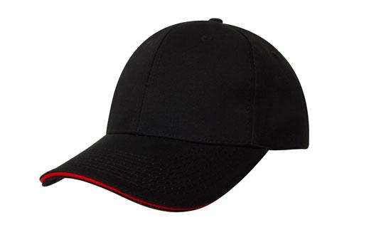 Custom Logo Headwear Canada Chino Twill with Sandwich Trim