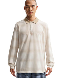 Nike Fairway Fresh Men's Dri-FIT Loose Long-Sleeve Golf Polo - Sail / Limestone