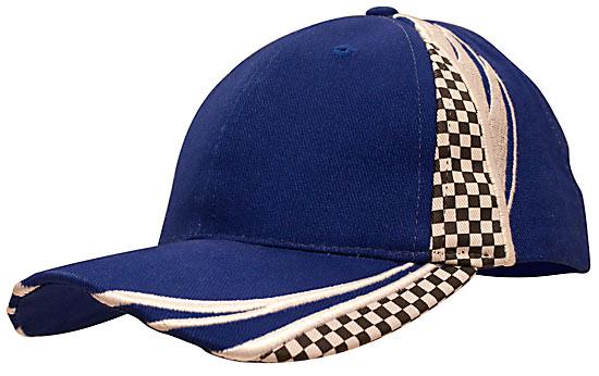 Custom Logo Headwear Canada Brushed heavy cotton with embroidery & printed checks