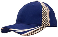 Custom Logo Headwear Canada Brushed heavy cotton with embroidery & printed checks
