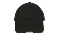 Custom Logo Headwear Canada WASHED CHINO TWILL WITH DISTRESSED VISOR