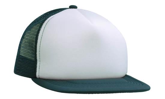 Custom Logo Headwear Canada Trucker Mesh Cap With Flat Peak