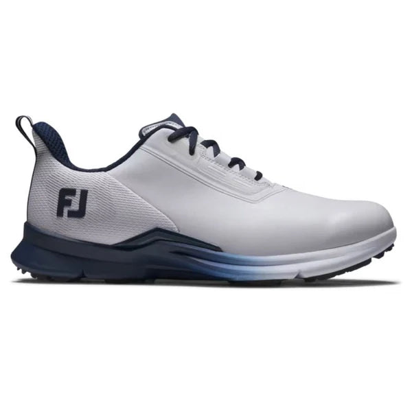 FootJoy Fuel Spikeless Golf Shoes White/Blue - MENS OPEN BOX SIZE 8.5