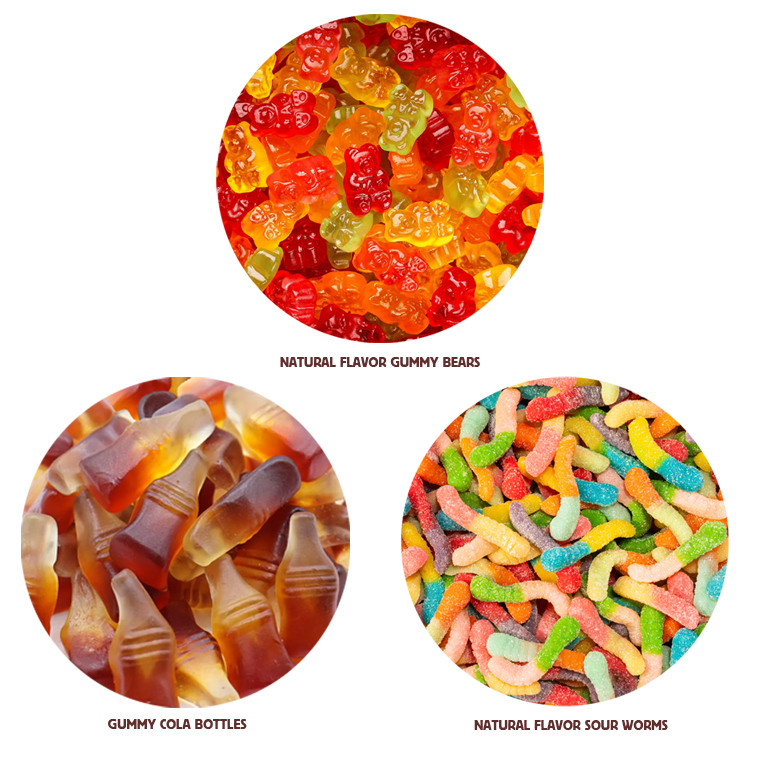 Custom Logo Custom-Lid Gummy Candy Box – 12oz, 4×6 – image 4