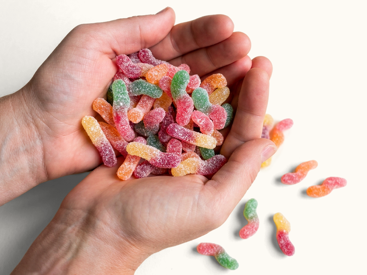 Custom Logo Custom-Sleeve Gummy Candy Cube – 8oz, Full Color Wrap – image 3