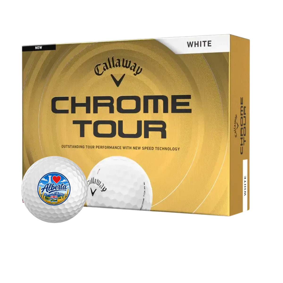 I Love Alberta Golf Balls