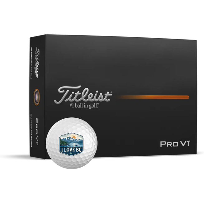I Love British Columbia Golf Balls