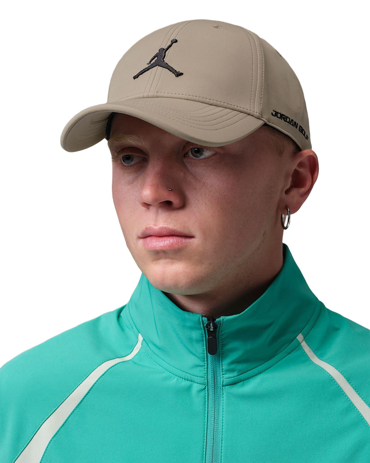 Nike Jordan Club Dri-FIT Structured Golf Hat - Khaki / Black