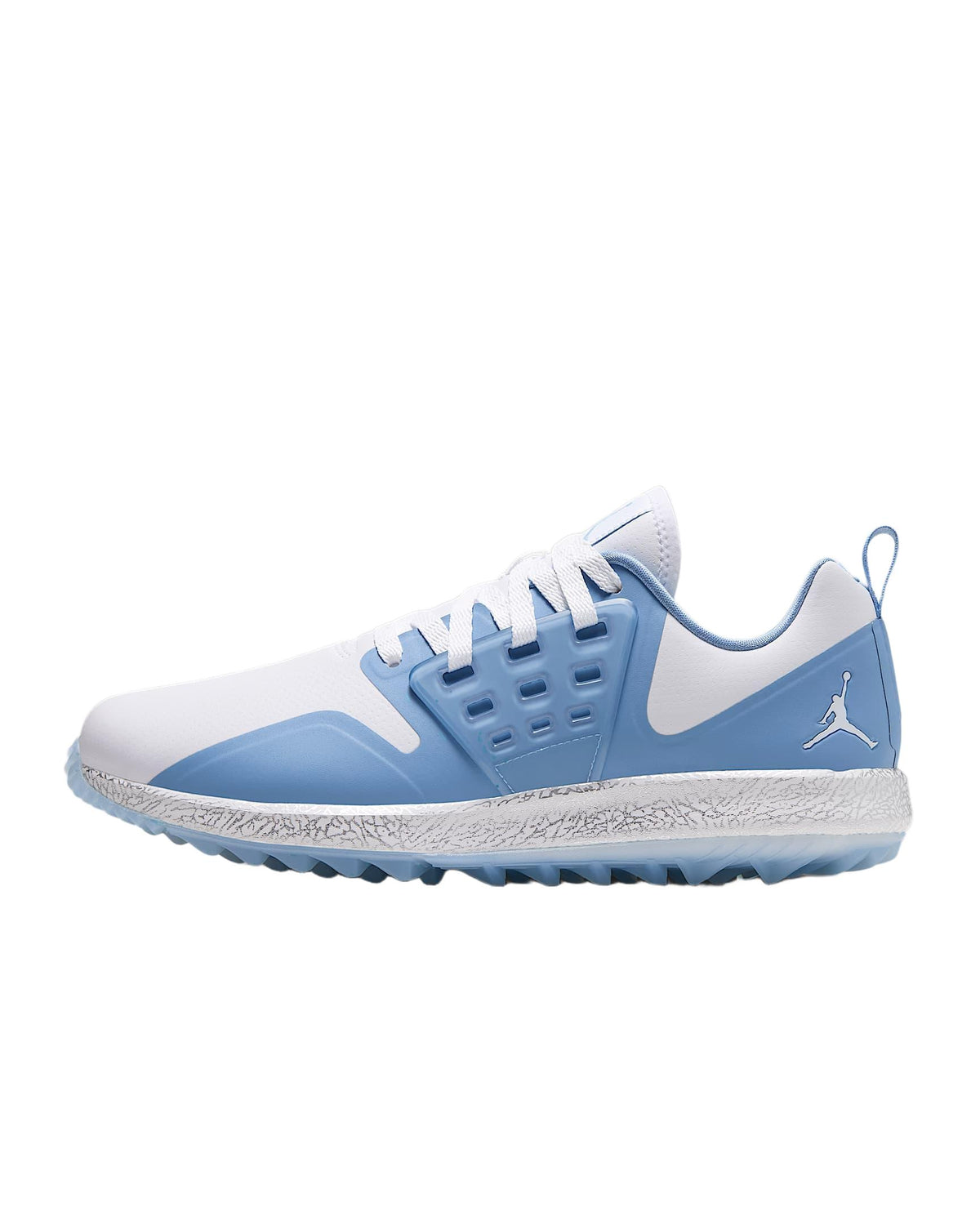 Nike Jordan Grind Golf Shoes - White / Chambray / Metallic Silver