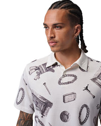 Nike Jordan Men's Dri-FIT Golf Polo - Sail / Black