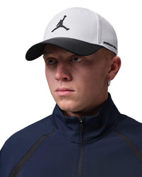 Nike Jordan Rise Dri-FIT Structured Golf Cap - White / Black