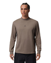 Nike Jordan Sport Men's Dri-FIT Golf Long-Sleeve Mock Neck Sweatshirt - Olive Grey / Anthracite