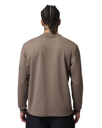 Nike Jordan Sport Men's Dri-FIT Golf Long-Sleeve Mock Neck Sweatshirt - Olive Grey / Anthracite