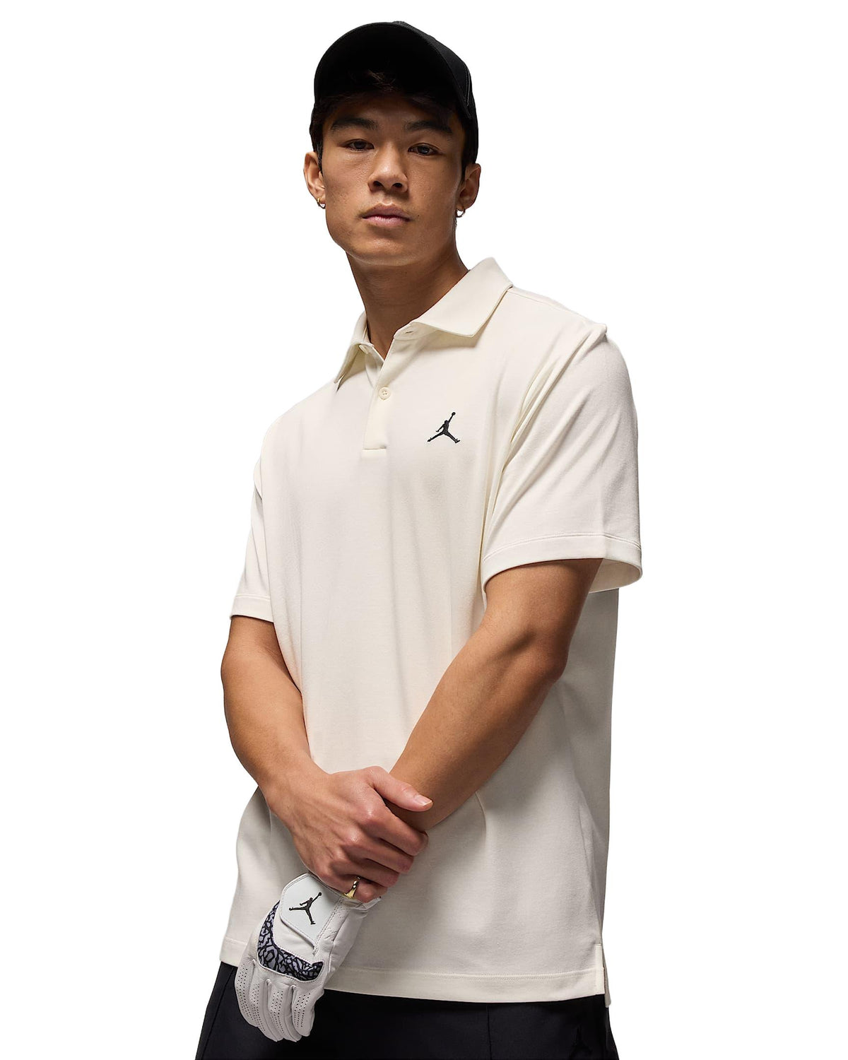 Nike Jordan Sport Men's Dri-FIT Golf Polo - Sail / Black